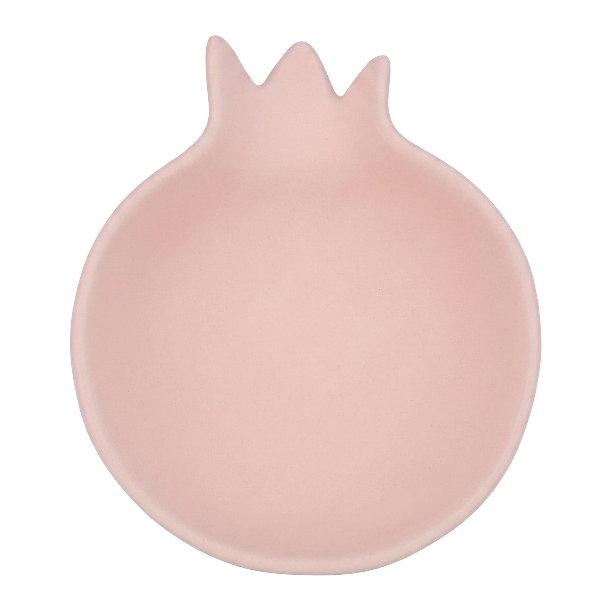Unique Bargains Ceramic Pomegranate Decorative Bowl for Jewelry Pink 7.1"L x 5.9"W x 1.6"H