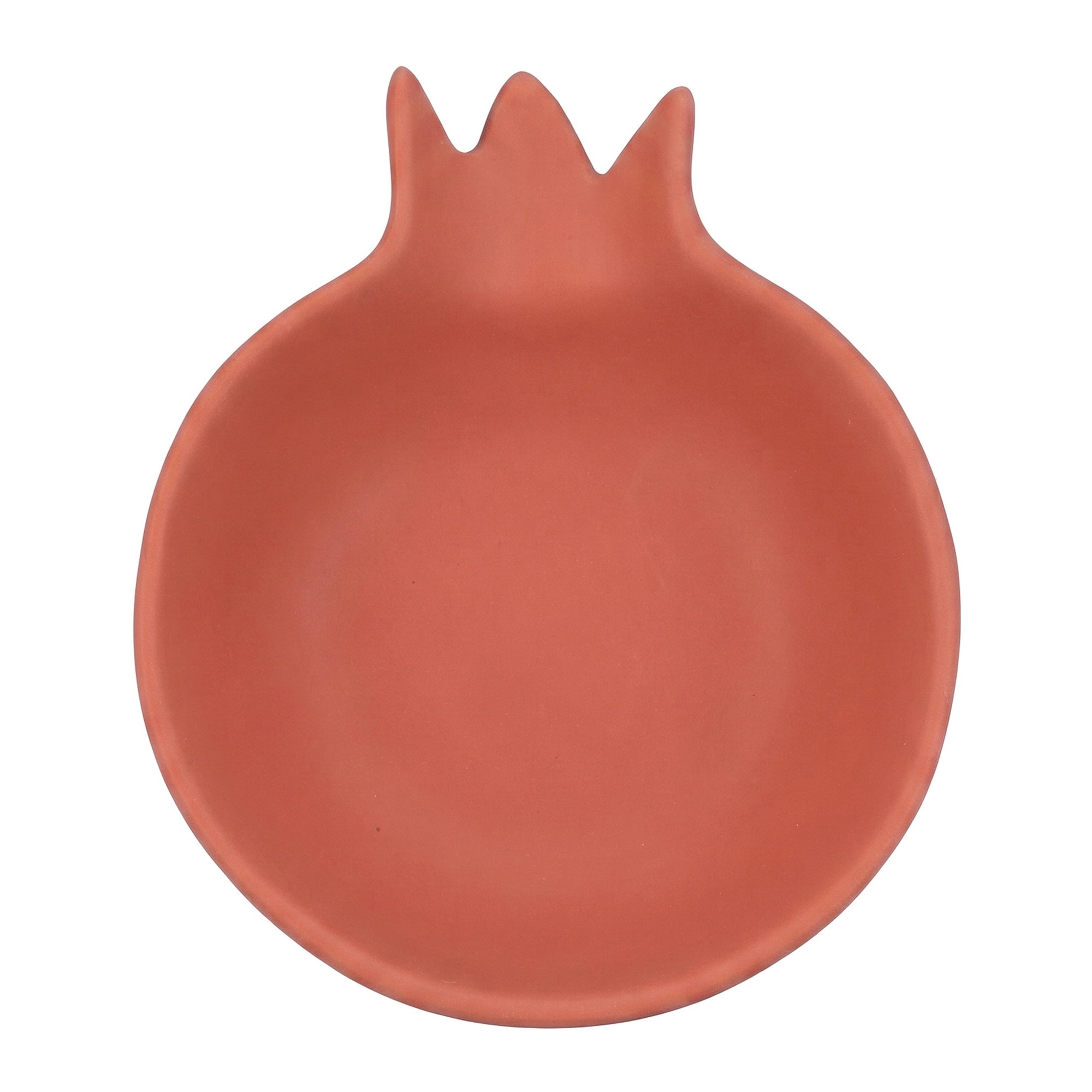 Unique Bargains Ceramic Pomegranate Decorative Bowl for Jewelry Red 5.7"L x 4.7"W x 1.4"H