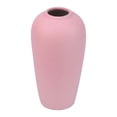 thumbnail image 1 of Unique Bargains Ceramic Ribbed Textured Flower Vase Pink 3.1" x 3.1" x 6.1", 1 of 5