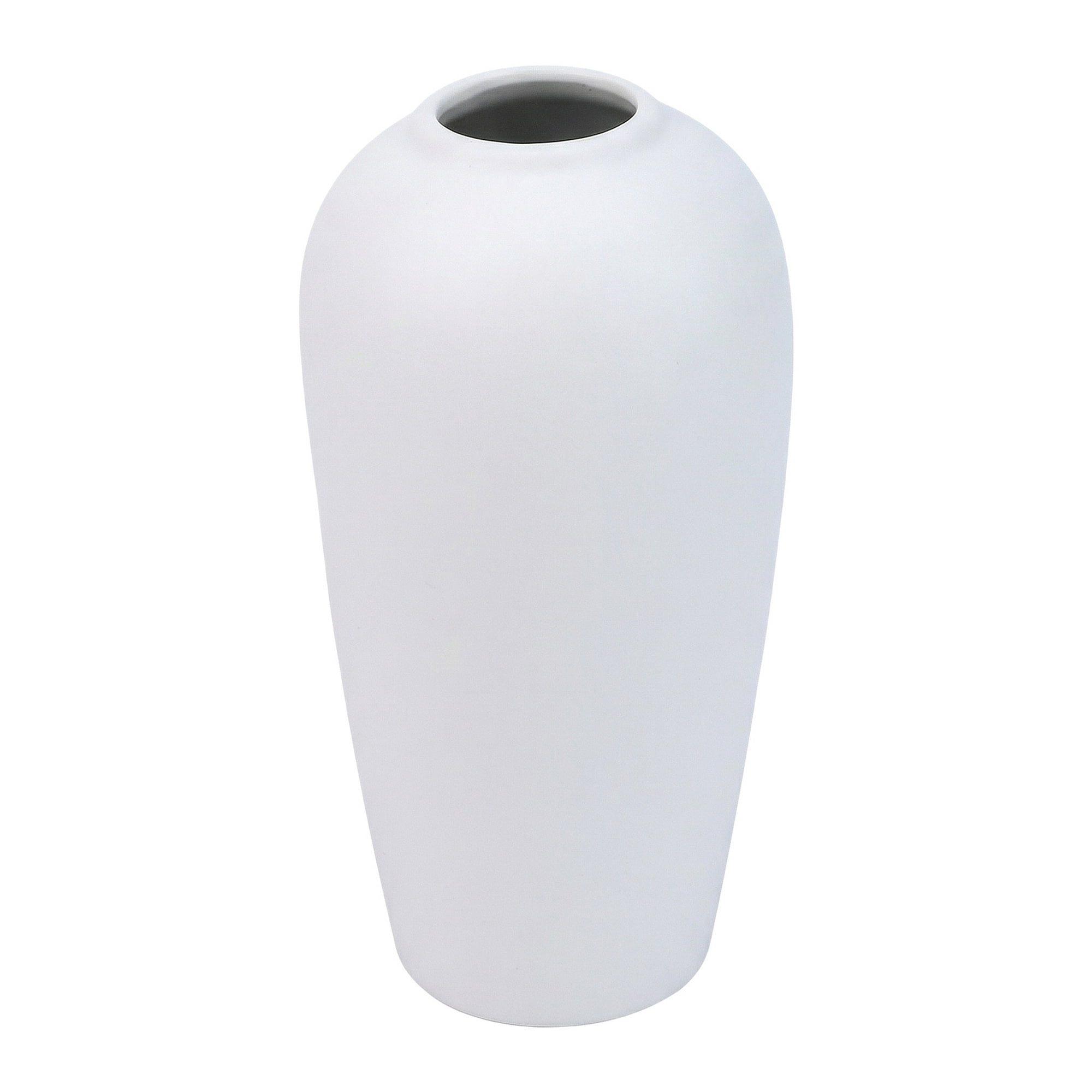 Unique Bargains Ceramic Ribbed Textured Flower Vase White 3.1" x 3.1" x 6.1"