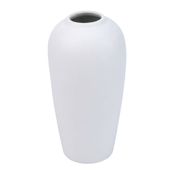 Unique Bargains Ceramic Ribbed Textured Flower Vase White 3.1" x 3.1" x 6.1"