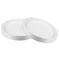 thumbnail image 1 of Unique Bargains Ceramic Round Plant Saucer Drip Tray for Gardening 2pcs White 7.87", 1 of 5