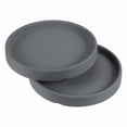 thumbnail image 1 of Unique Bargains Ceramic Round Planter Saucer Flower Pot Drip Tray Coaster Dark Gray 4.5", 1 of 6
