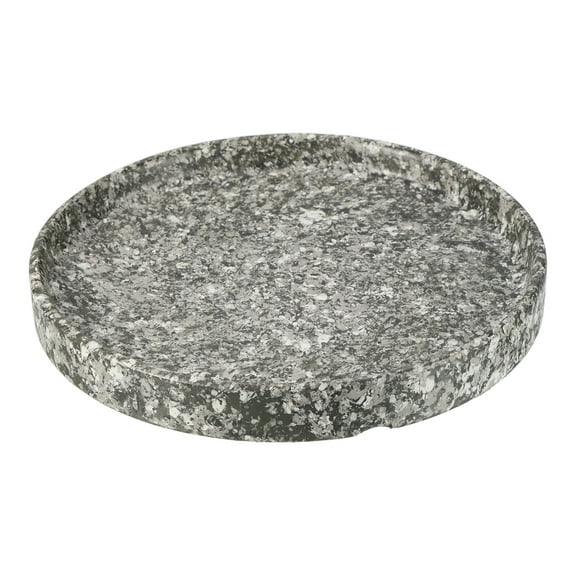 Unique Bargains Ceramic Round Planter Saucer Flower Drip Tray Coaster, Marble 6" 1pk