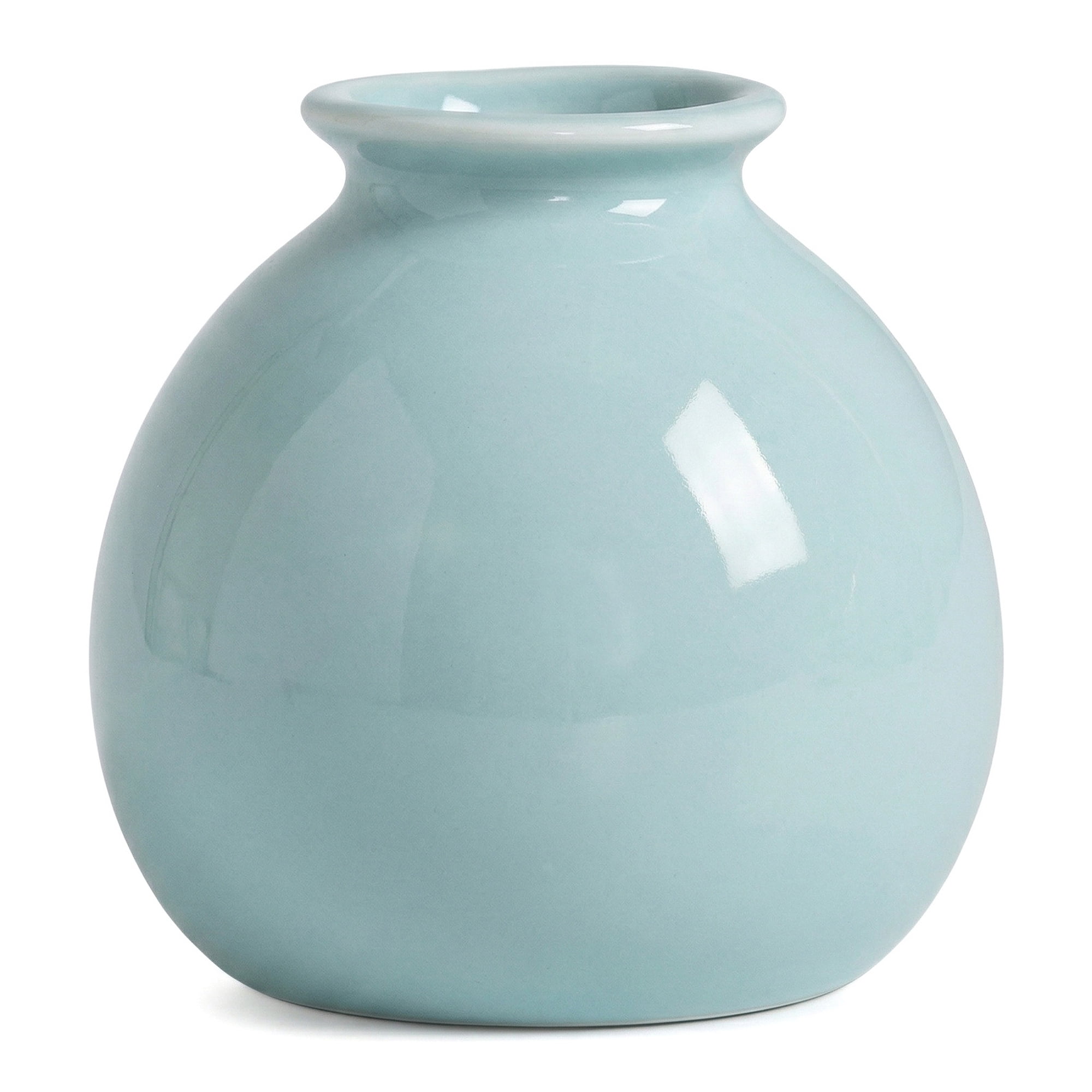 Unique Bargains Ceramic Square Bud Mini Cube Flower Vase Cyan 2.8"L x 2.8"W x 2.8"H