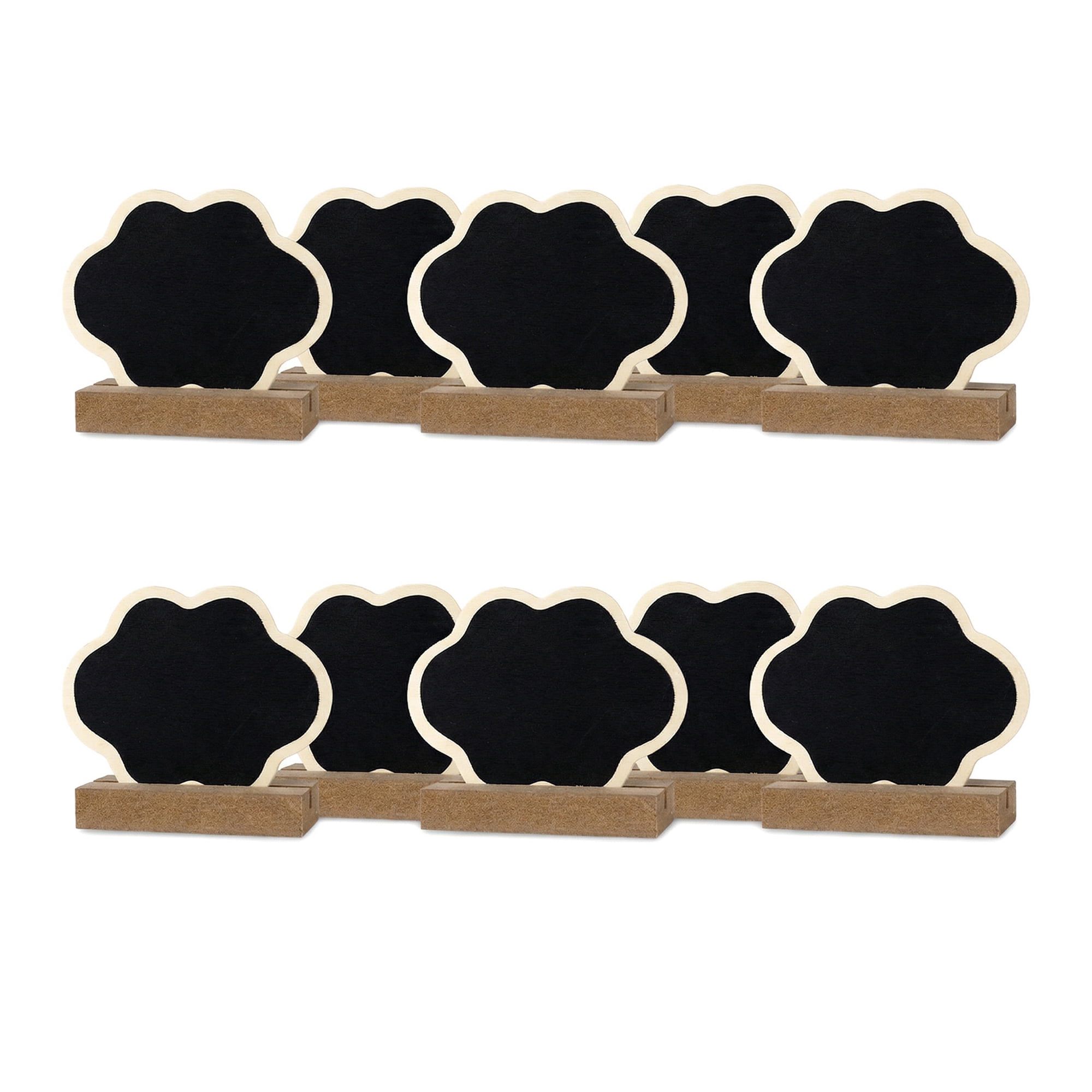 Unique Bargains 20Pcs Mini Chalkboard Signs with Support Base 10Pcs Cloud Shape 3.2" x 1.0" x 2.5"