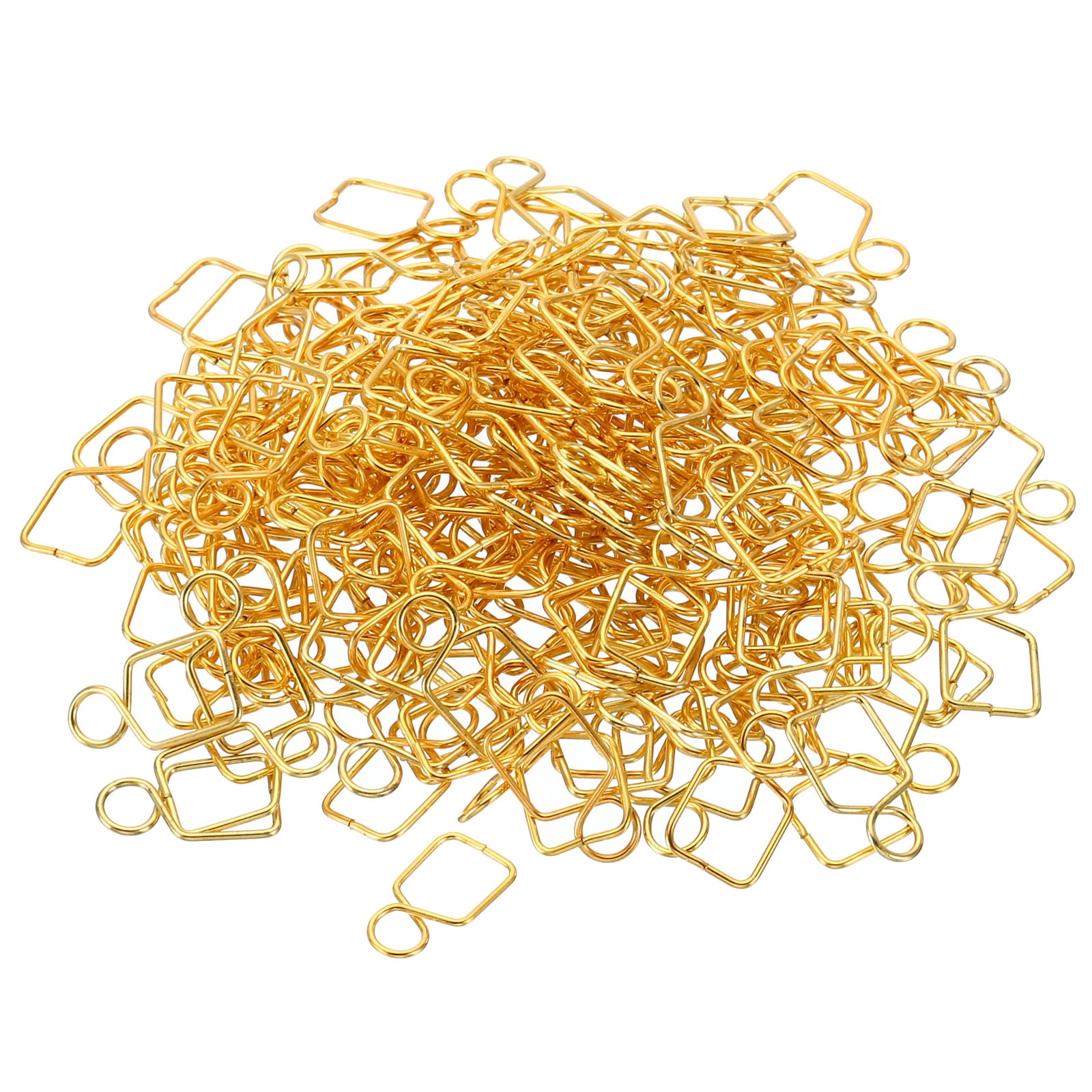 Unique Bargains Chandelier Connector Clip for DIY Fastening Ball Parts Gold 14mmx8mm