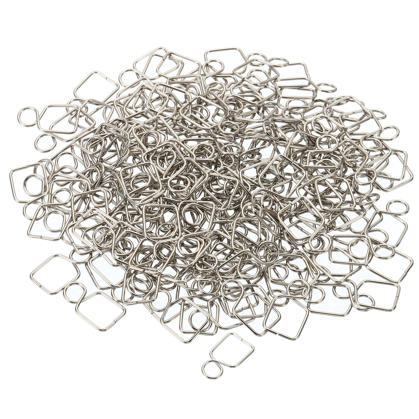 Unique Bargains Chandelier Connector Clip for DIY Fastening Ball Parts Silver 14mmx8mm