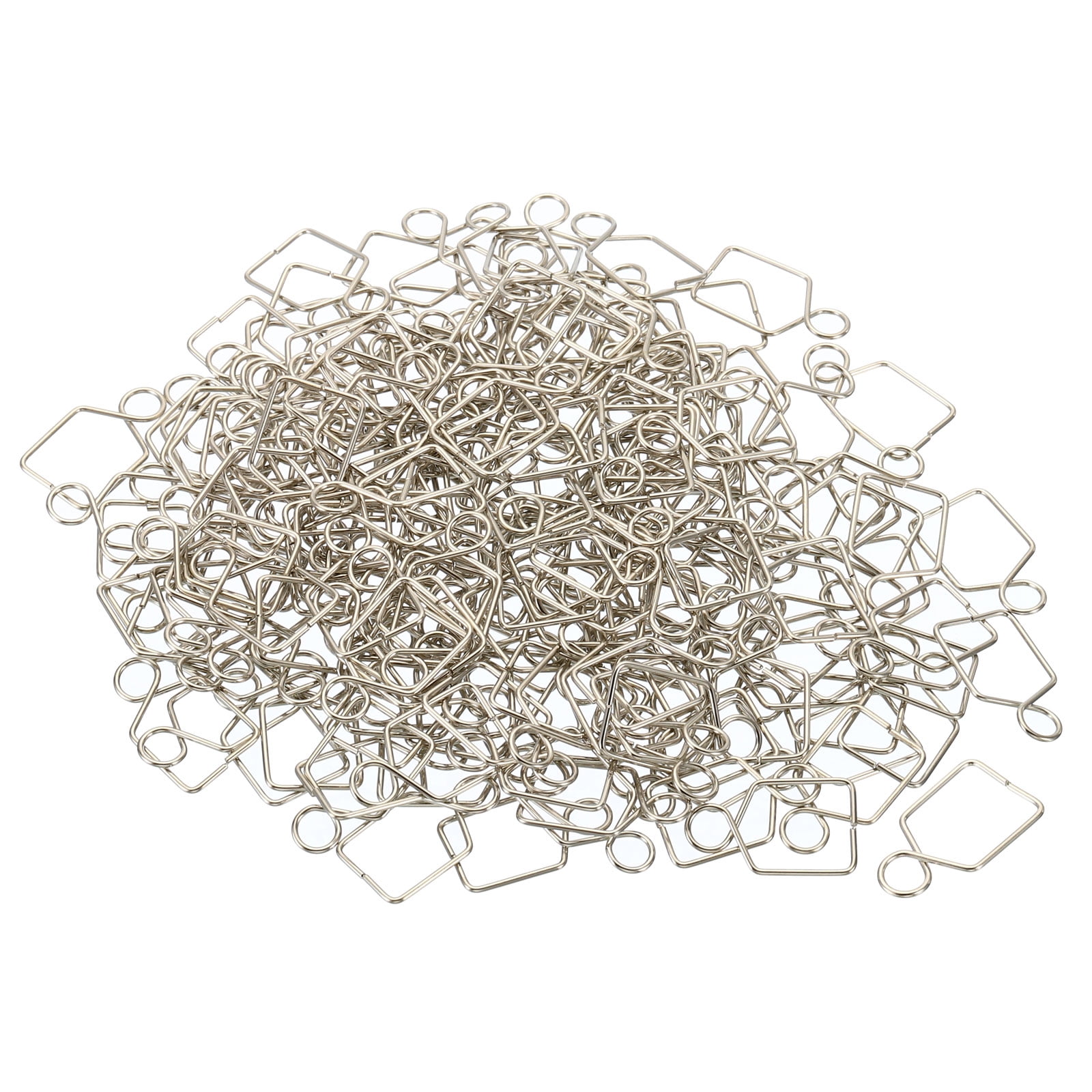 Unique Bargains Chandelier Connector Clip for DIY Fastening Ball Parts Silver 17mmx10mm