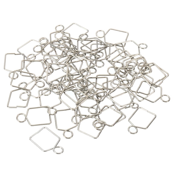 Unique Bargains Chandelier Connector Clips for DIY Fastening Crystal Ball Prism Parts Silver 9mmx12mm