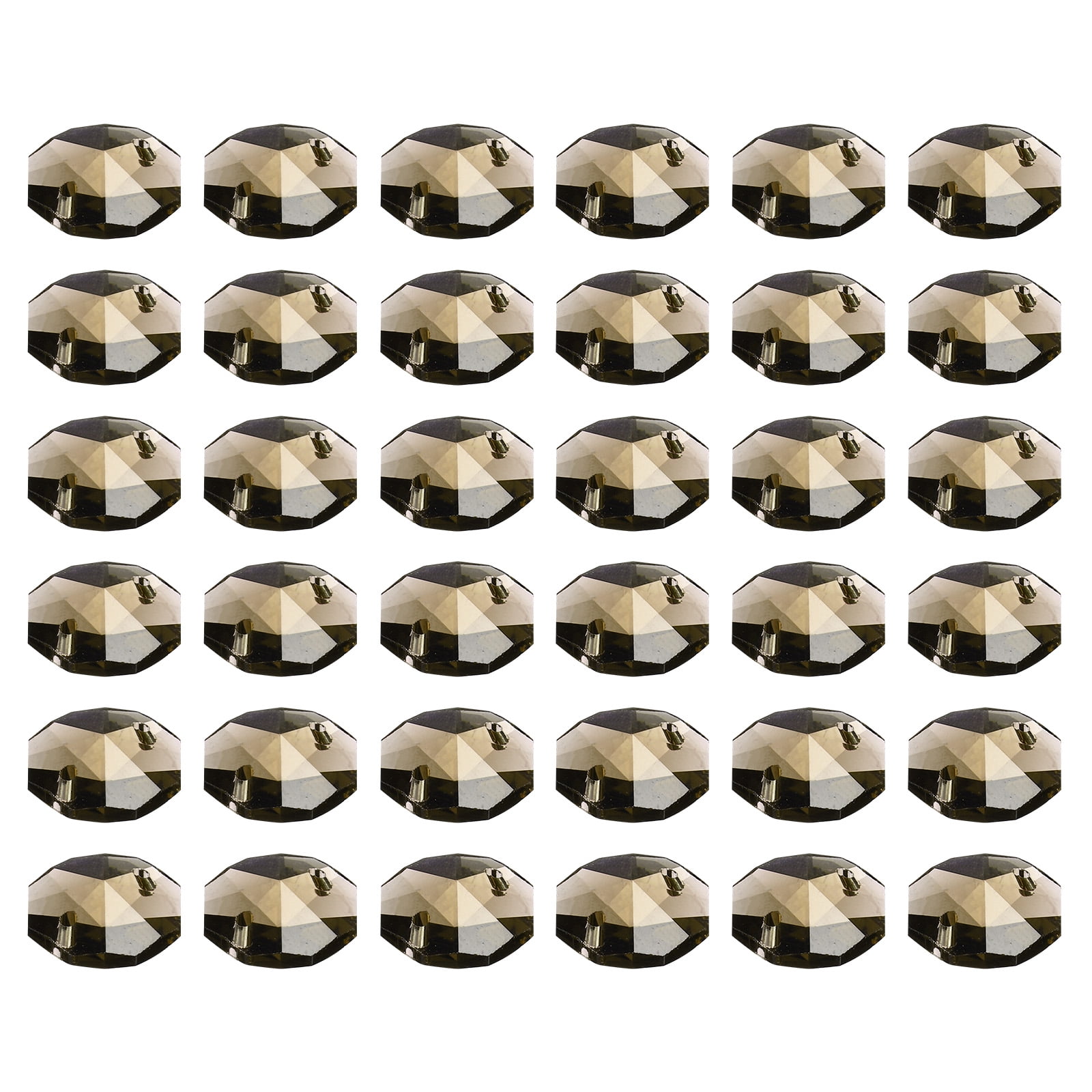 Unique Bargains Chandelier Prisms Parts Hanging Beads DIY Decoration Grey