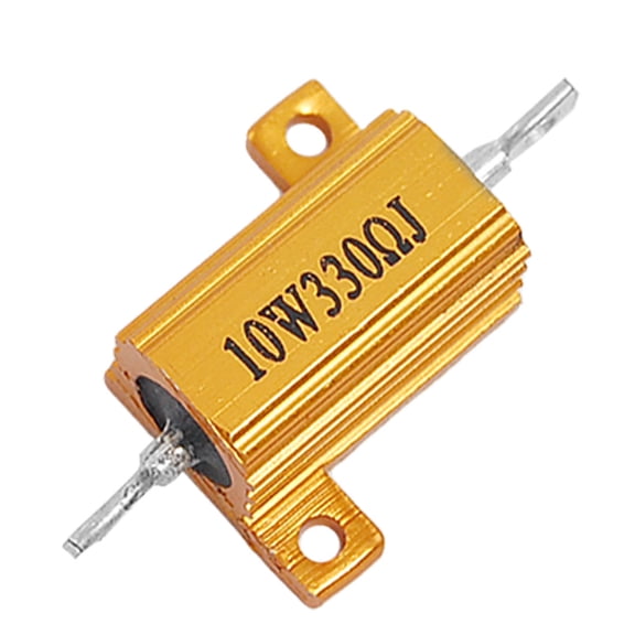 Unique Bargains Chassis Mounted Aluminum Housed Resistor 5% 330 Ohm 10W
