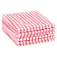 thumbnail image 1 of Unique Bargains Checked Cotton Washable Dish Cloth Kitchen Tea Towels 11" x 16" Pink, 1 of 6