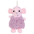 thumbnail image 1 of Unique Bargains Chenille Cute Cartoon Elephant Plush Soft Absorbent Hand Towel Pink, 1 of 4