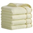 thumbnail image 1 of Unique Bargains Chic Striped Hand Towel Set Cotton Absorbent Gold 4-Piece, 1 of 5