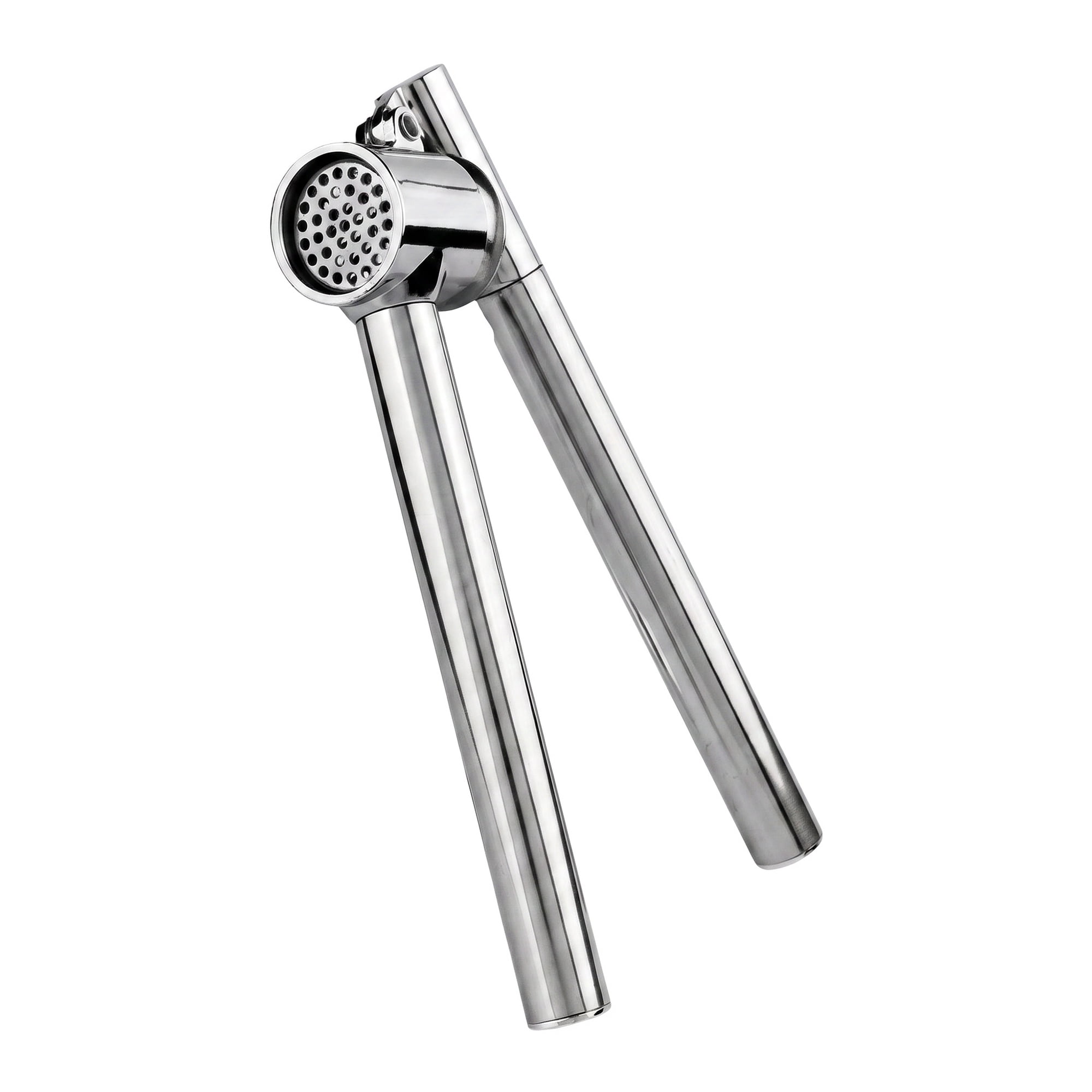 Unique Bargains Chopper Food Processor Ergonomic Long Handle Garlic Squeezer Silver-1