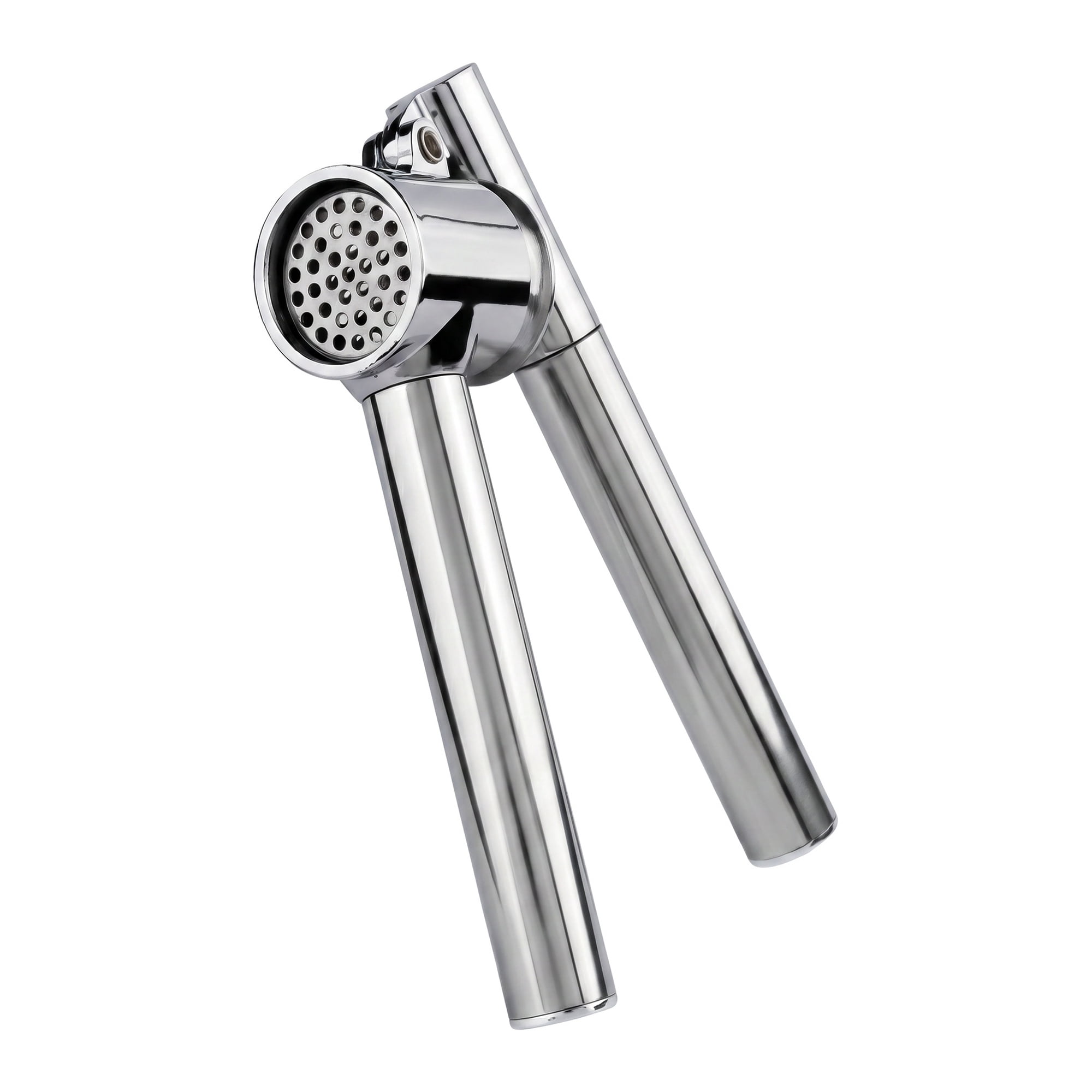 Unique Bargains Chopper Food Processor Ergonomic Long Handle Garlic Squeezer Silver-2