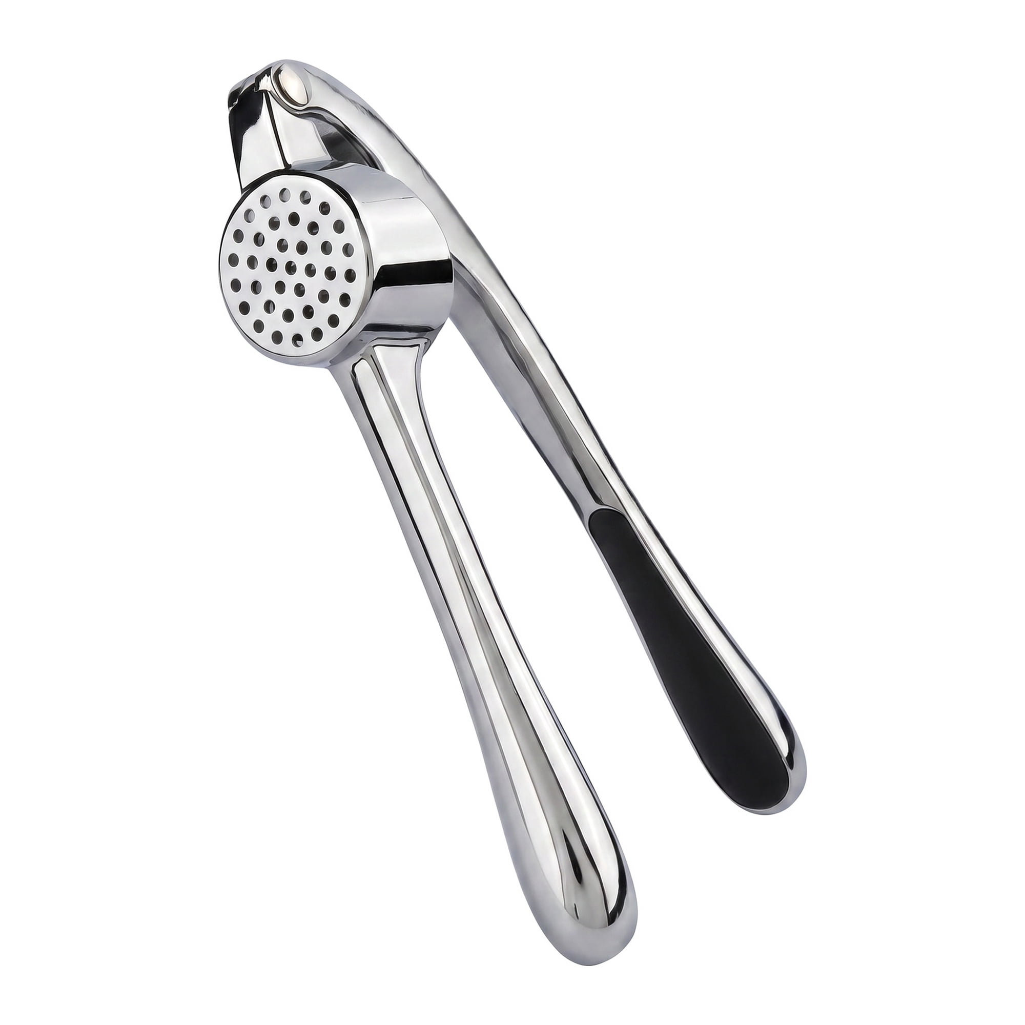 Unique Bargains Chopper Food Processor Ergonomic Long Handle Garlic Squeezer Silver-3