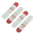 thumbnail image 1 of Unique Bargains Christmas Style Multifunctional Nail File Manicure Tool 4 Pcs White, 1 of 6