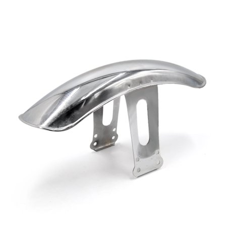 Unique Bargains Chrome Plating Metal Front Mud Sand Fender Motorcycle Splash Guard for CG125