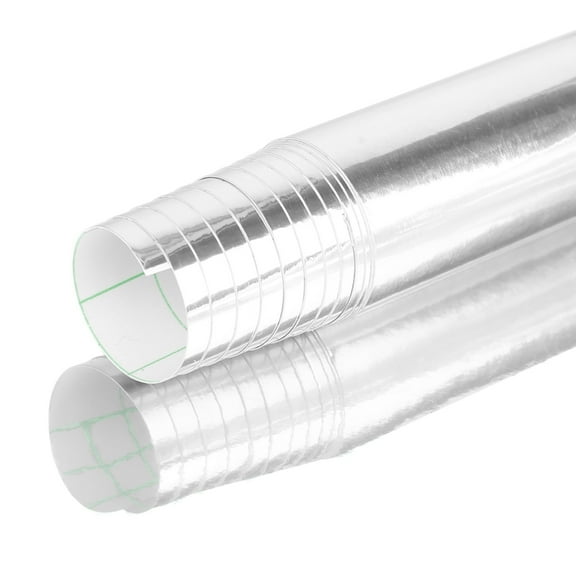 Unique Bargains Chrome Bubble Free Air Release Self Adhesive Car Vinyl Film Wrap Sticker Decal Silver 30cmx152cm