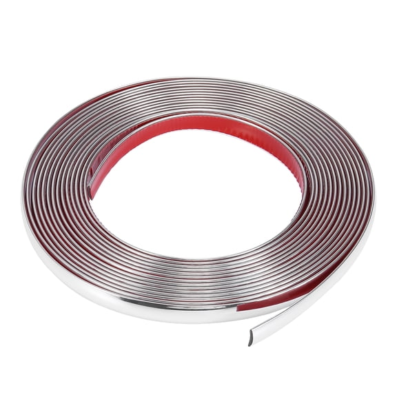 Unique Bargains Chrome  Trim Strip for Car Body Door Side Roof Decorate 8m x 15mm