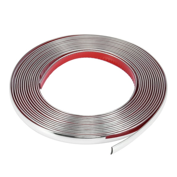 Unique Bargains Chrome Trim Strip for Car Body Door Side Roof Decorate 8m x 15mm