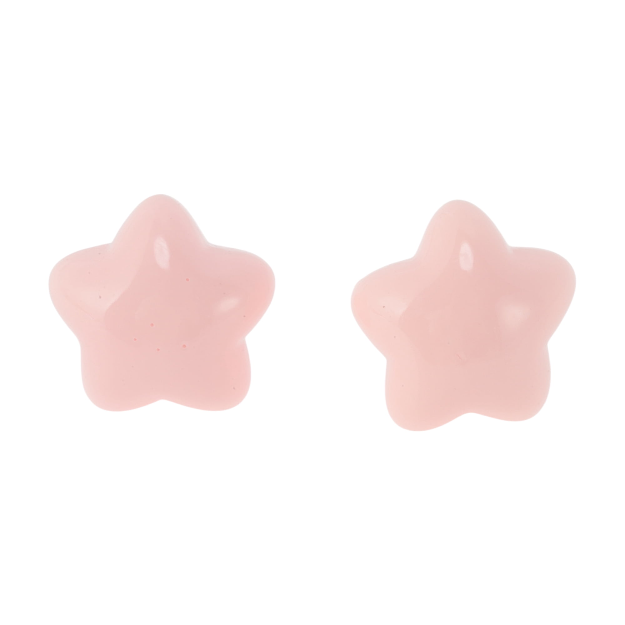 Unique Bargains Chubby Star Shoelace Charms 1 Pair Light Pink