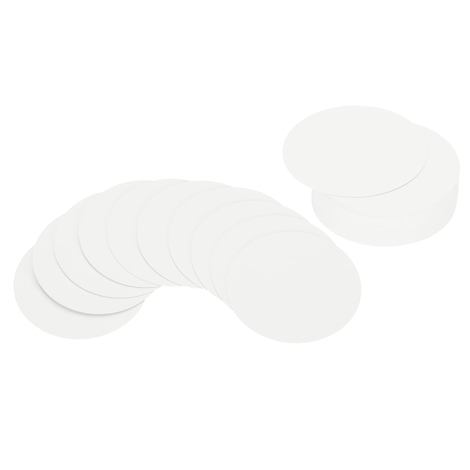 Unique Bargains Circle Card Stock Round Shape Cutouts for Craft Projects 2" White