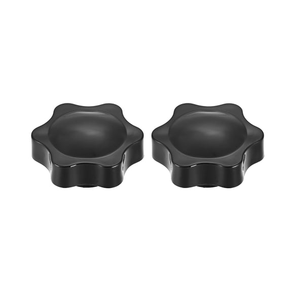 Unique Bargains Clamping Handle Screw Knobs with Threaded Star-Shape Design M6 2Pcs