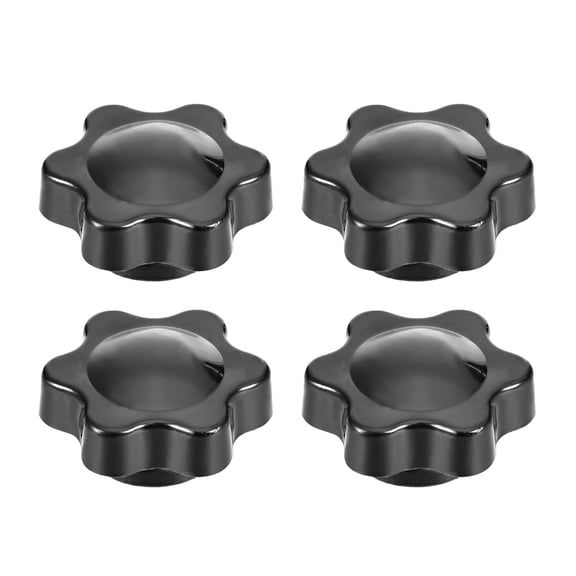 Unique Bargains Clamping Handle Screws Knobs Handle Star Knob Female Thread M5 x 7mm 4Pcs