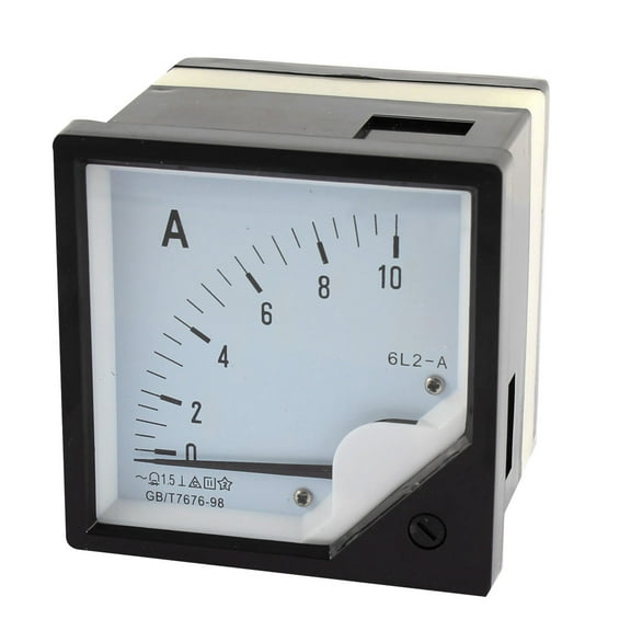 Unique Bargains Class 1.5 0-10A Ammeter Current Panel Meter Analogue Analog Black