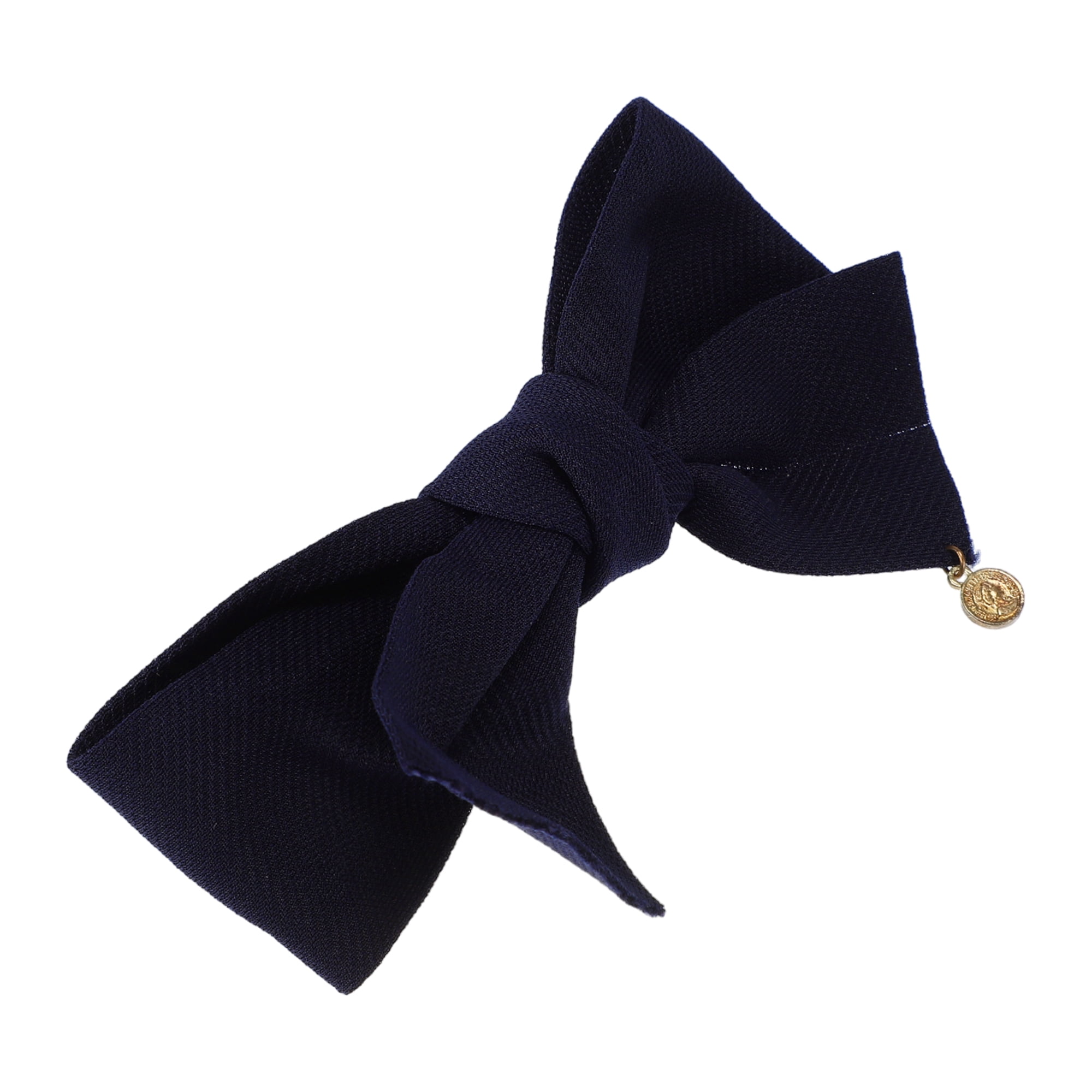 Unique Bargains Classic Bow Hair Clips Hairdo Clip Deep Blue