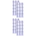 thumbnail image 1 of Unique Bargains Classic Plaid 100% Cotton Quick Dry Kitchen Towels 4 Pack Grey 25" x 15", 1 of 5