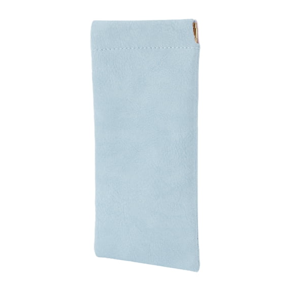 Unique Bargains Classic Simple Portable Eyeglasses Bag for Storage Blue