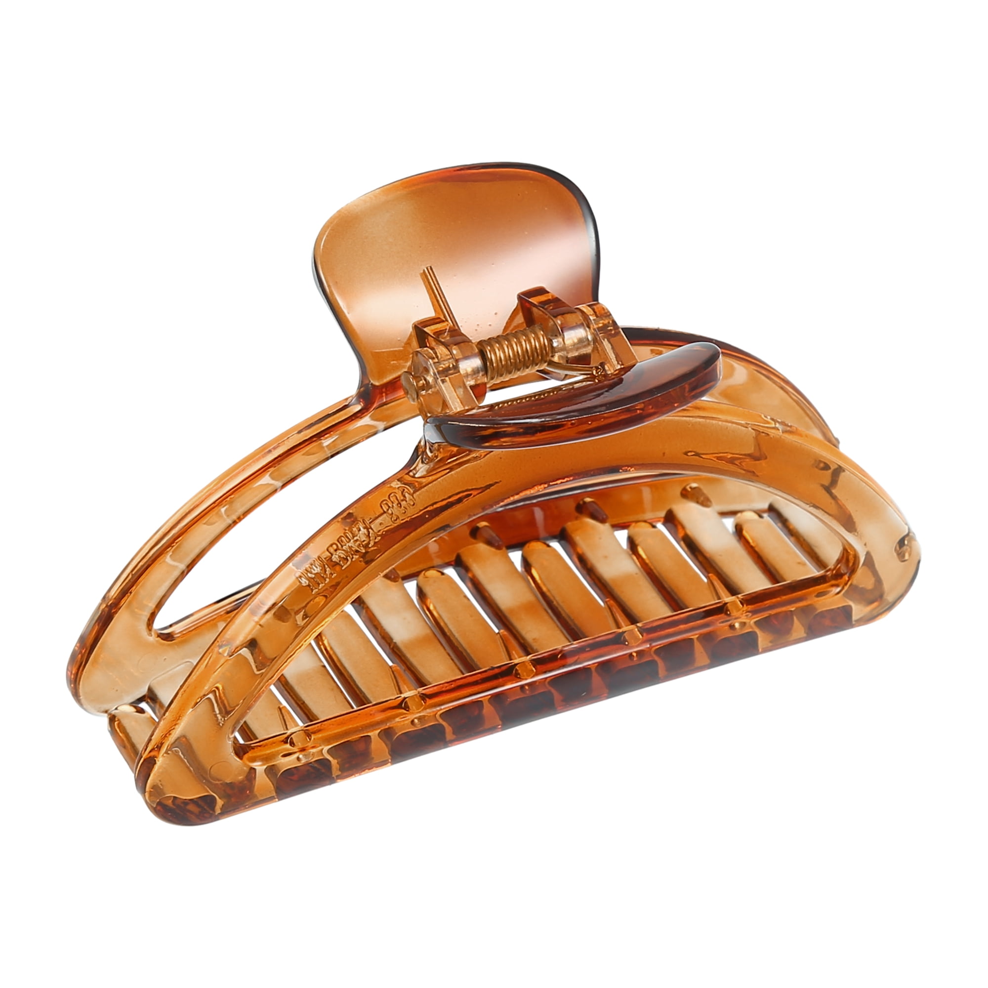 Unique Bargains Claw Clip Hair Accessories Hair Clip No Slip Grip Plastic Brown 3.54