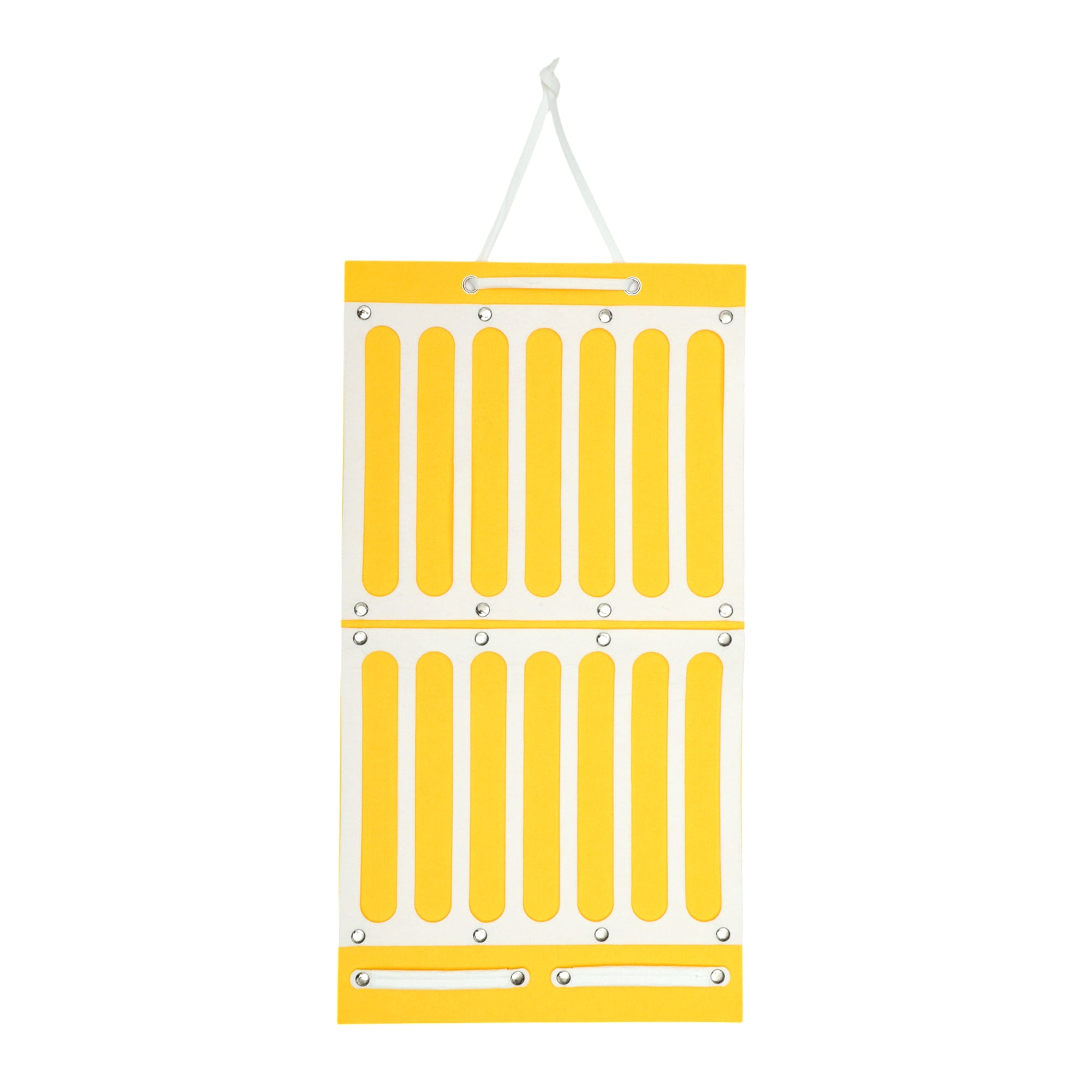 Unique Bargains Claw Clip Holder Space-saving Hair Clip Storage Yellow 25.98"x13.78"