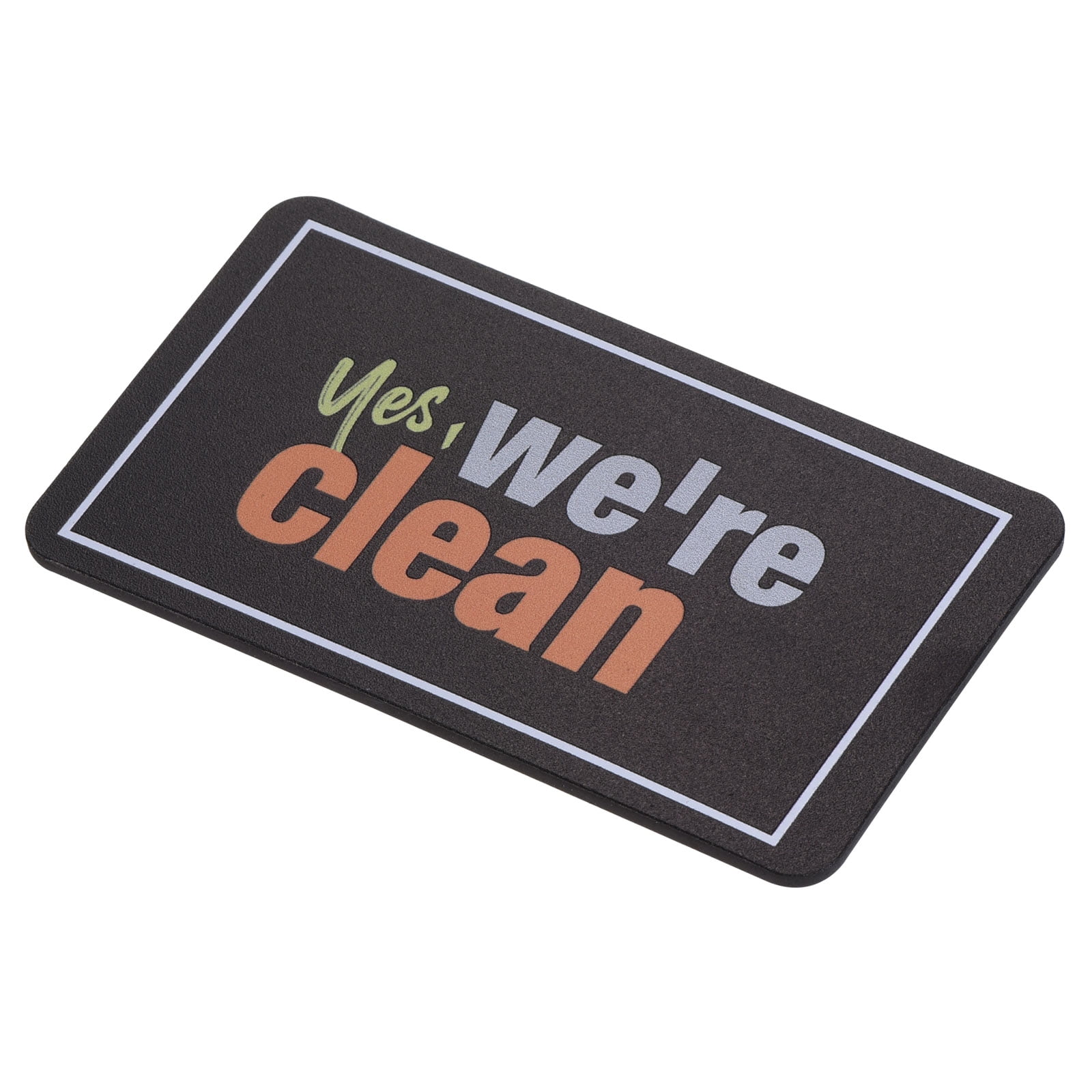 Unique Bargains Clean Dishwasher Magnet Sign Kitchen Organization 3.74" x 2.17" Black
