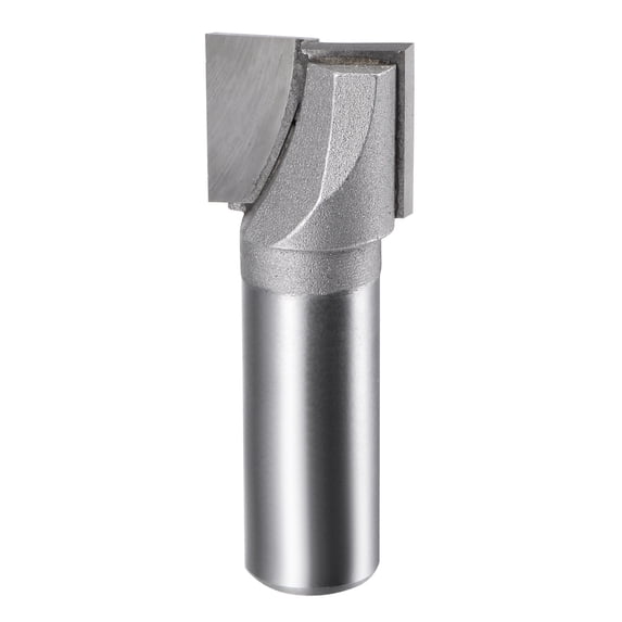 Unique Bargains Cleaning Router Bit 2 Flutes Carbide Tipped Cutter Uncoated Silver Tone 1/2" x 3/4"