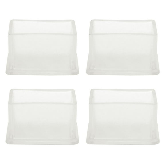 Unique Bargains Clear Chair Leg Caps Furniture Slider Floor Protector 4Pcs 0.79"x1.57"