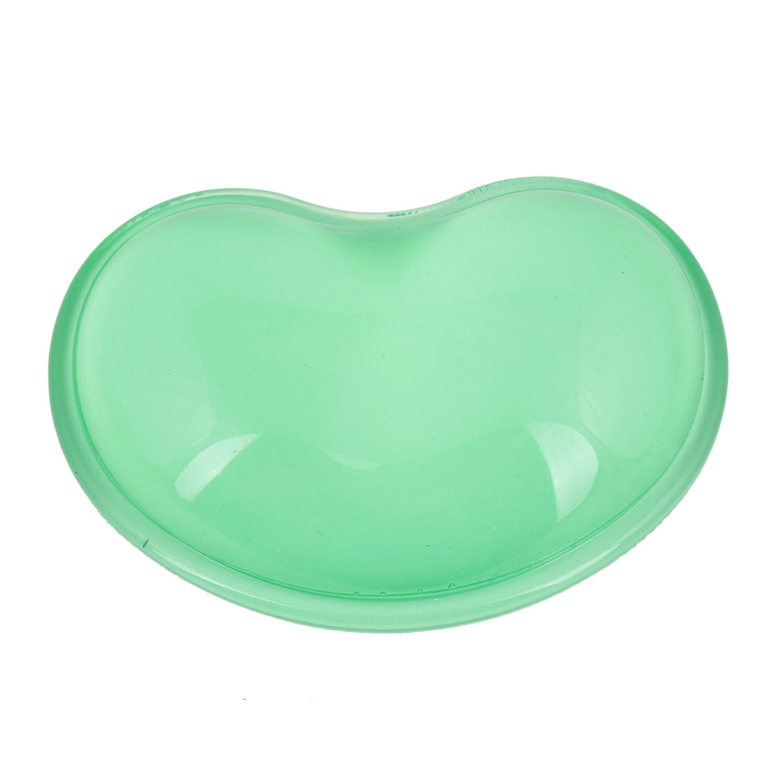 Unique Bargains Clear Green Soft Heart Shape Polymers Wrist Rest Computer Laptop Mouse Pad