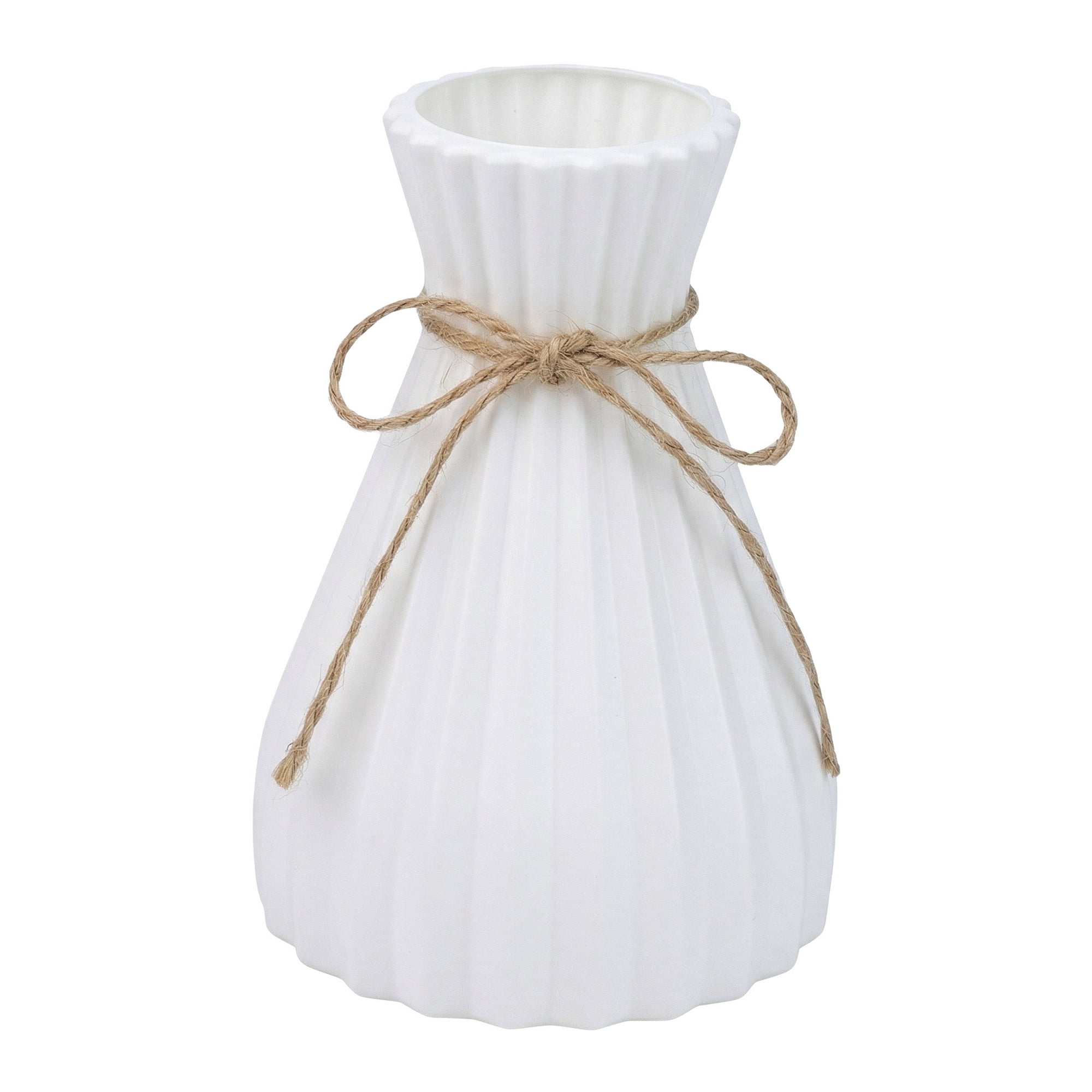 Unique Bargains Clear Plastic Unbreakable Small Bud Vase White 4.8" x 4.8" x 6.9"