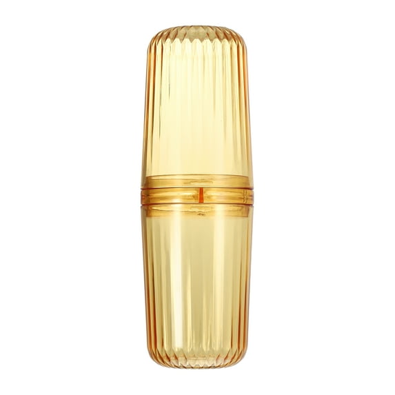 Unique Bargains Clear Toothbrush Travel Case Plastic Lightweight Toothbrush Travel Case Traveling for Travel Orange