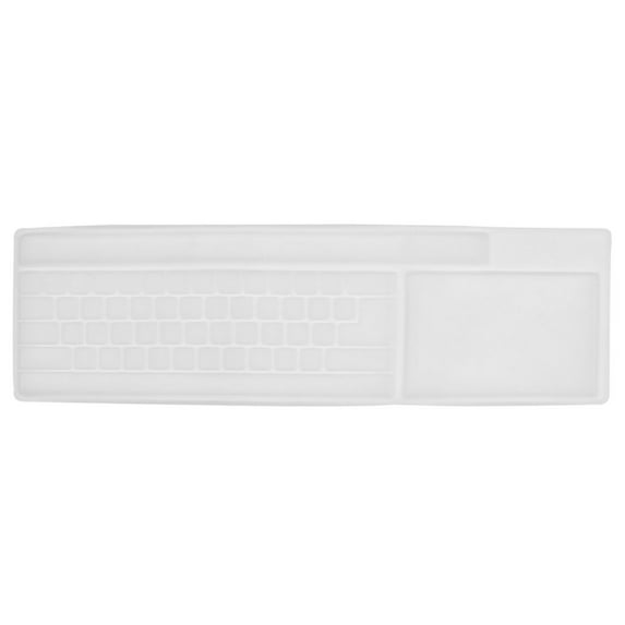 Unique Bargains Clear White Letter Keyboard Film Skin Cover for PC Desktop Computer