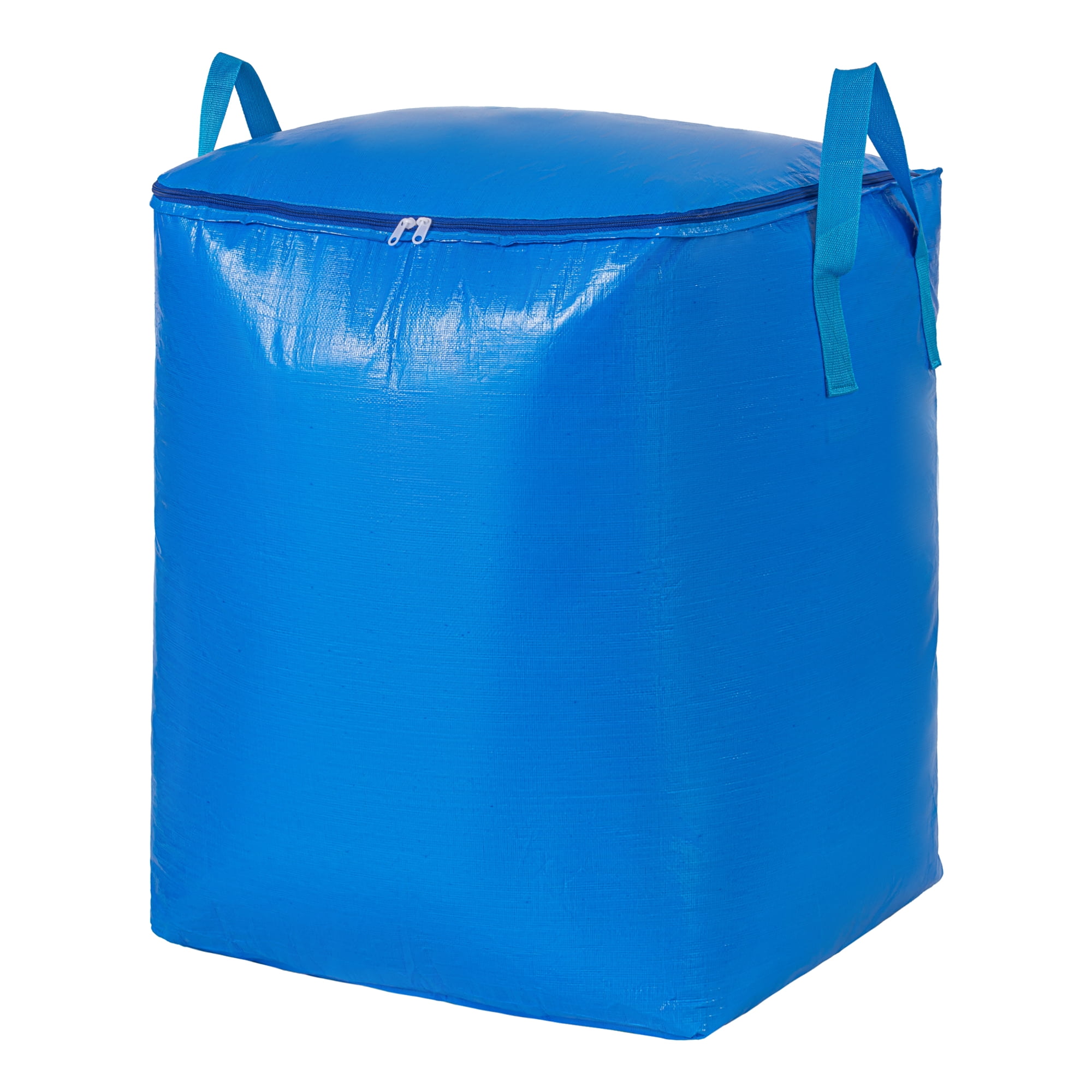Unique Bargains Clothes Storage Bag with Handles Blue 23.6"x19.7"x31.5"