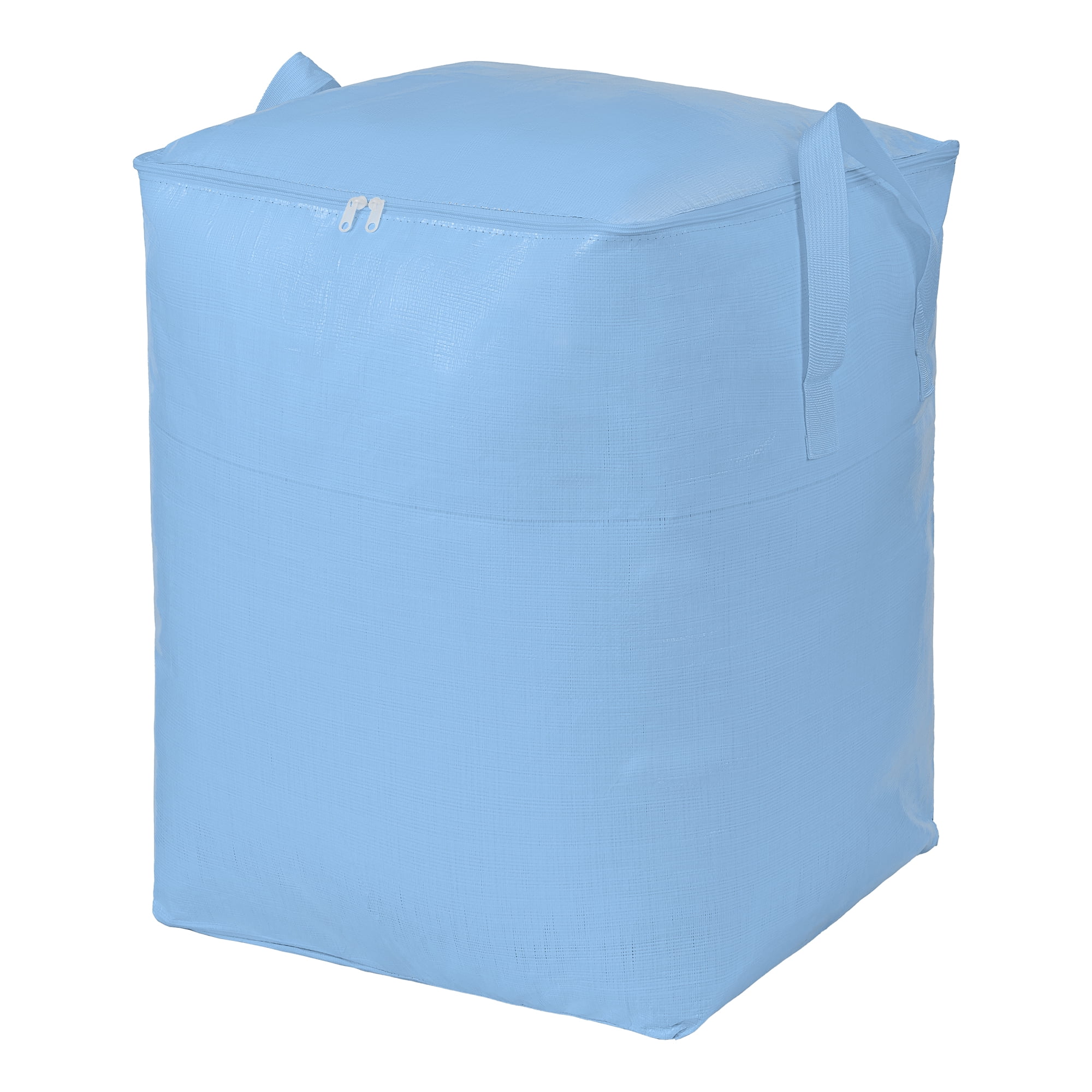 Unique Bargains Clothes Storage Bag with Handles Light Blue 23.6"x19.7"x23.6"