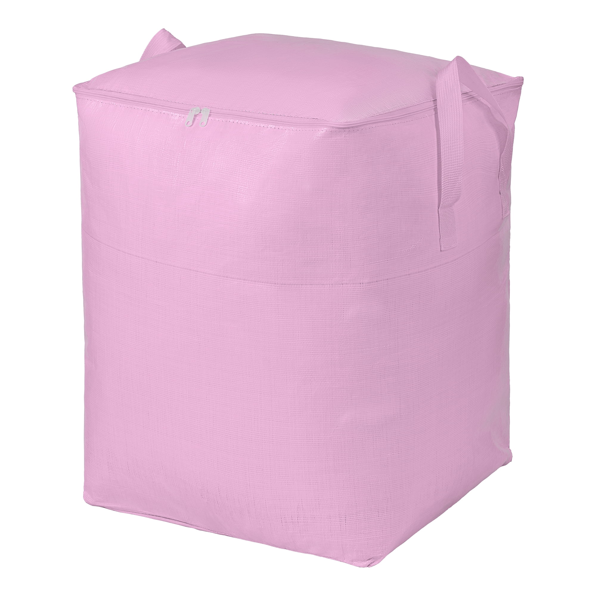 Unique Bargains Clothes Storage Bag with Handles Pink 23.6"x19.7"x31.5"