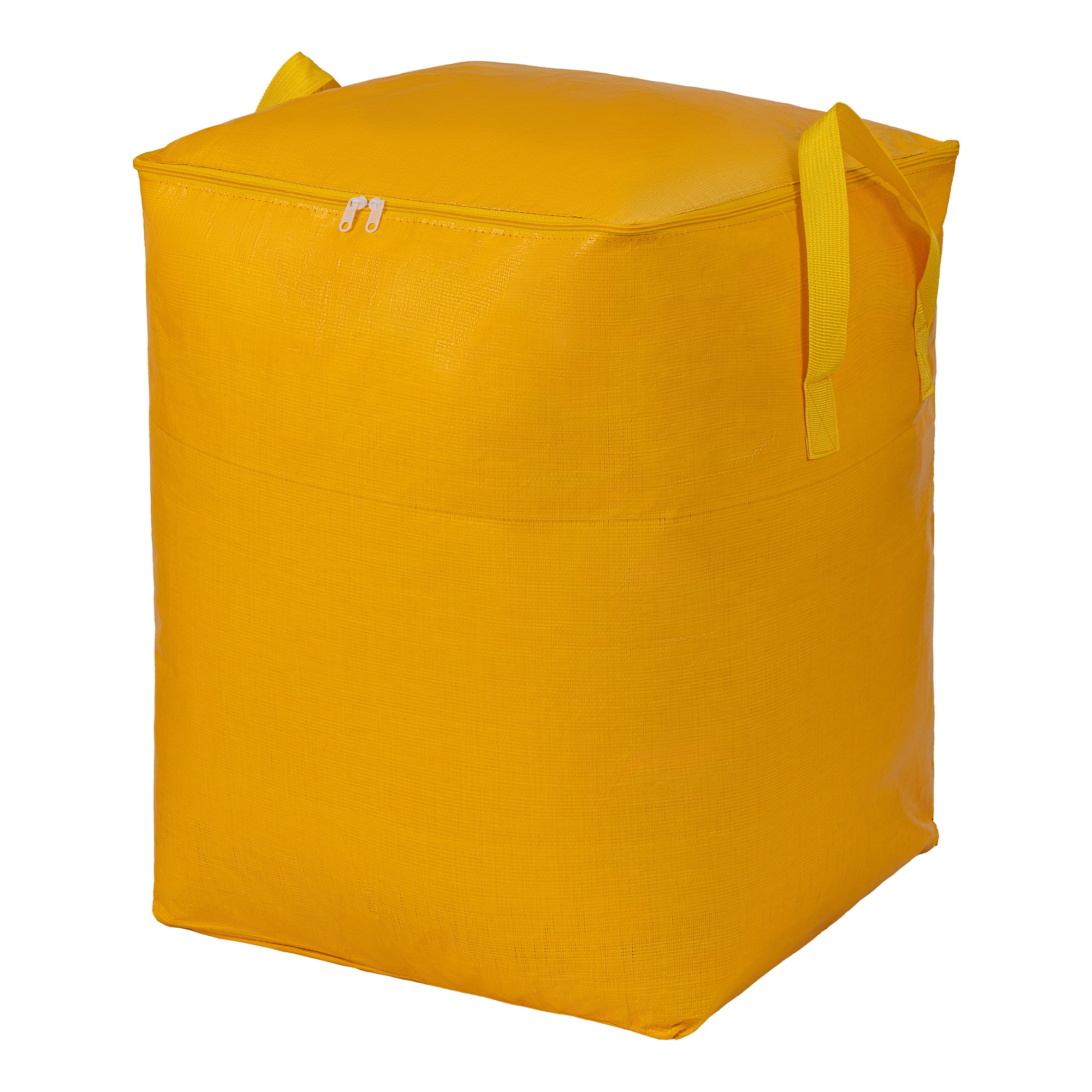 Unique Bargains Clothes Storage Bag with Handles Yellow 23.6"x19.7"x31.5"