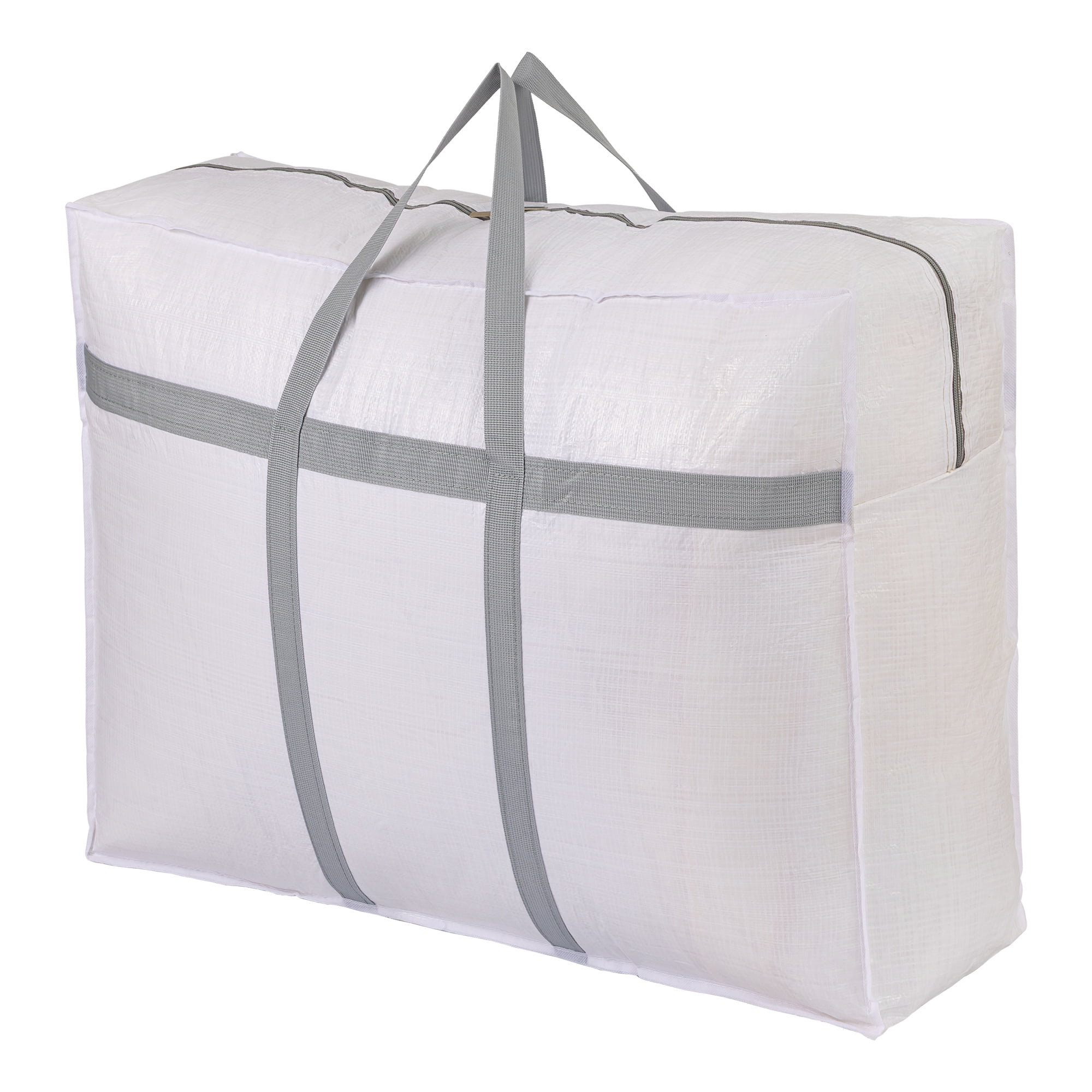 Unique Bargains Clothes Storage Bags for Organizing Clothing White 19.7"x7.1"x15.7"