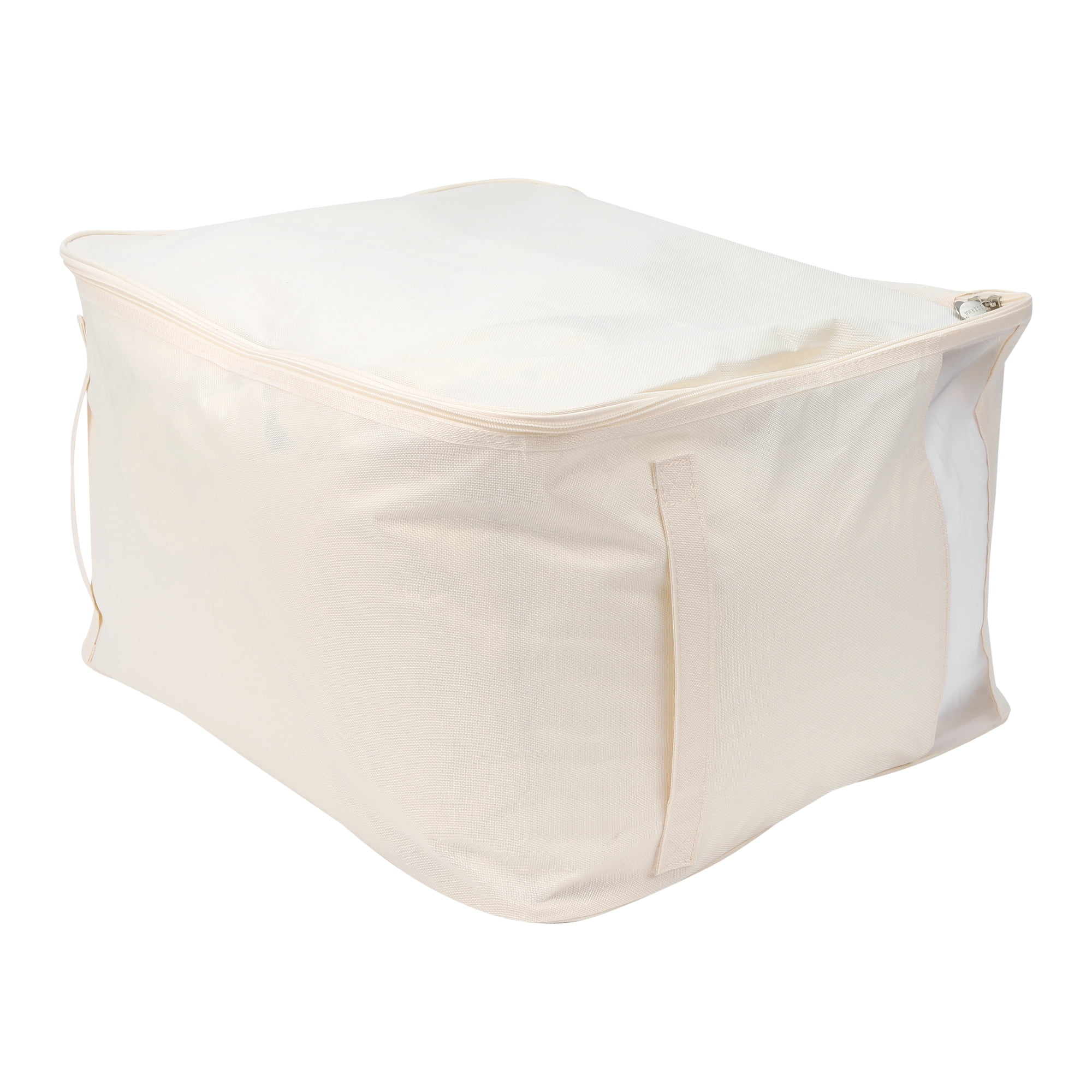 Unique Bargains Clothes Storage Bags for Closet Organizers w Handles Beige 23.5x19.5x14in